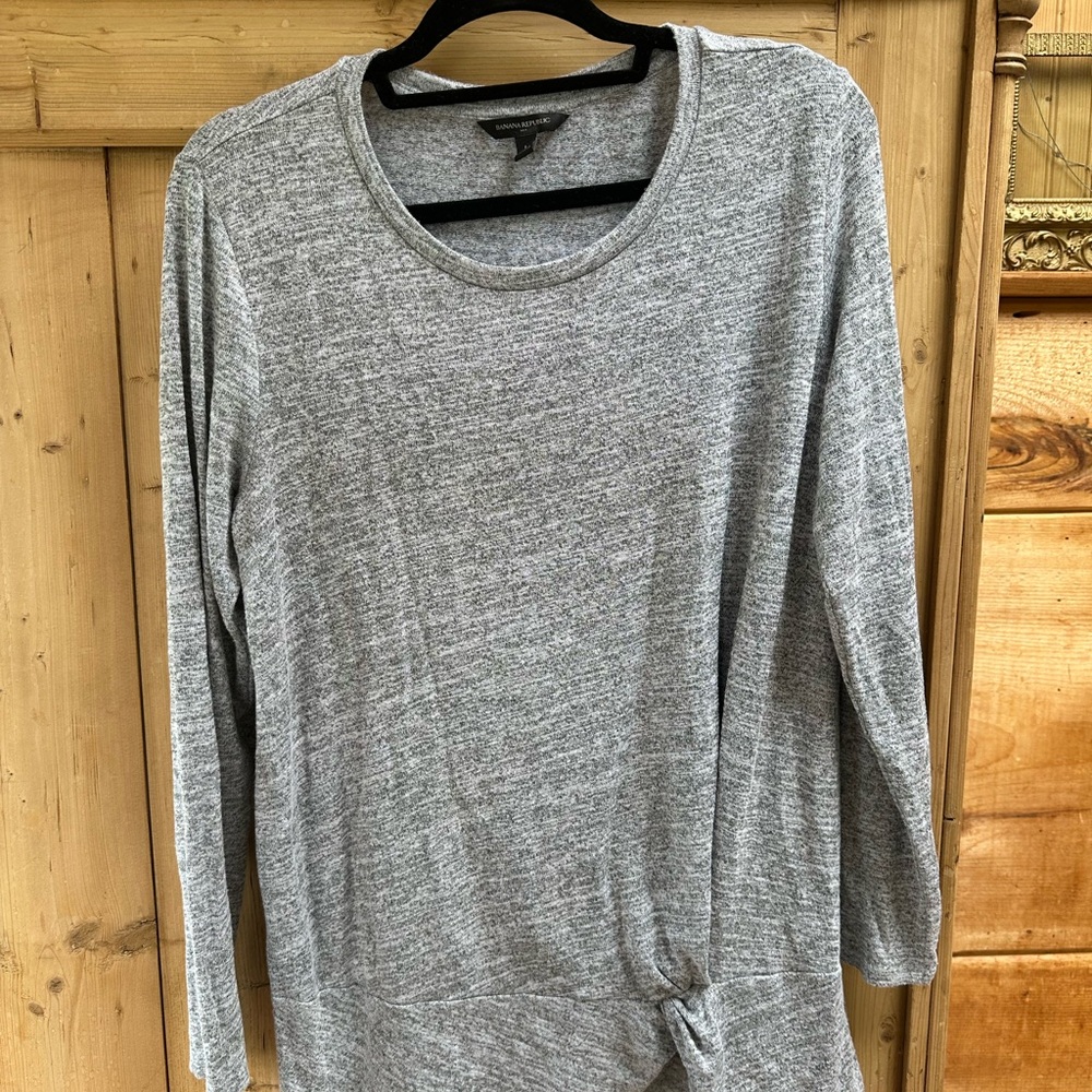 Banana Republic Gray Long Sleeve Tunic